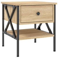 vidaXL Bedside Table Sonoma Oak 40x42x45 cm Engineered Wood 2