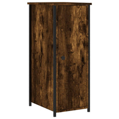 vidaXL Bedside Cabinet Smoked Oak 32x42x80 cm Engineered Wood 2