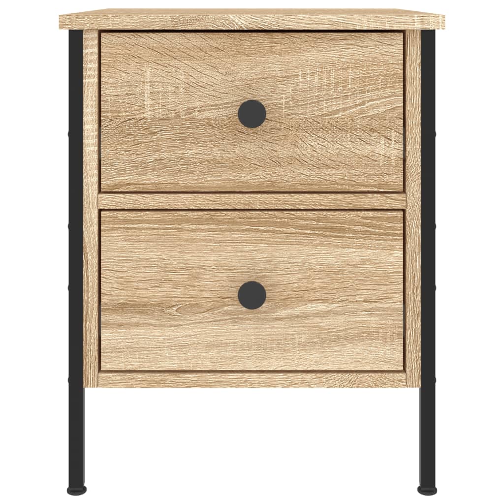 vidaXL Bedside Cabinet Sonoma Oak 40x42x50 cm Engineered Wood 3