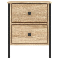vidaXL Bedside Cabinet Sonoma Oak 40x42x50 cm Engineered Wood 3