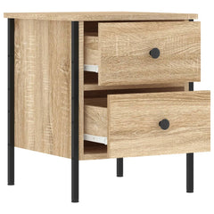 vidaXL Bedside Cabinet Sonoma Oak 40x42x50 cm Engineered Wood 4