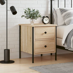 vidaXL Bedside Cabinet Sonoma Oak 40x42x50 cm Engineered Wood 1