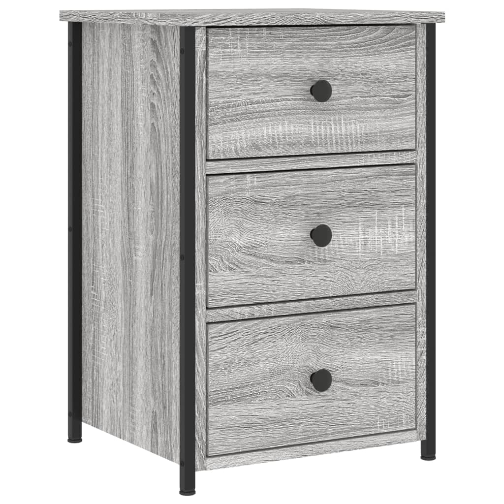 vidaXL Bedside Cabinets 2 pcs Grey Sonoma 40x36x60 cm Engineered Wood 5
