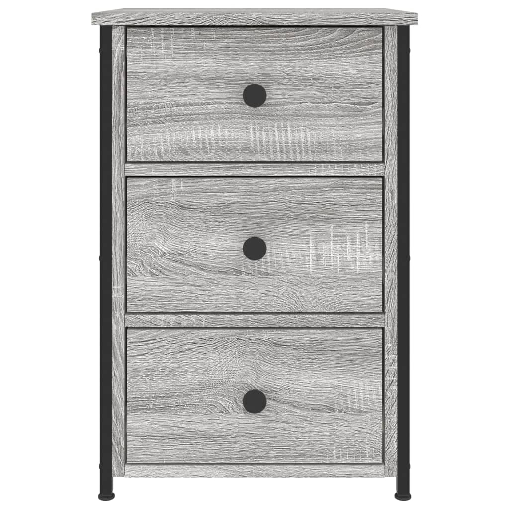 vidaXL Bedside Cabinets 2 pcs Grey Sonoma 40x36x60 cm Engineered Wood 6