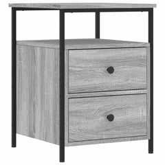 vidaXL Bedside Cabinet Grey Sonoma 44x45x60 cm Engineered Wood 2