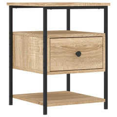 vidaXL Bedside Cabinet Sonoma Oak 40x42x56 cm Engineered Wood 2