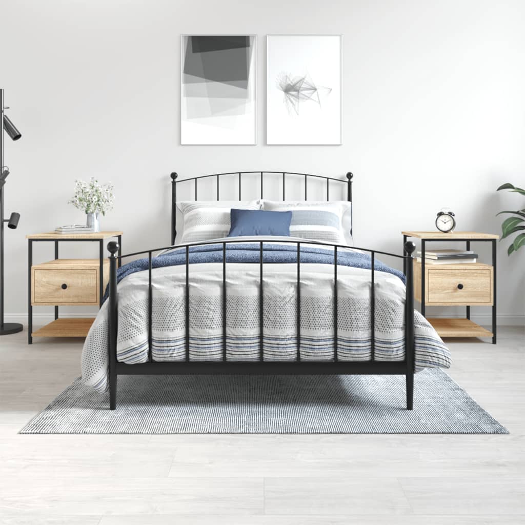 vidaXL Bedside Cabinet 40x42x56 cm Engineered Wood