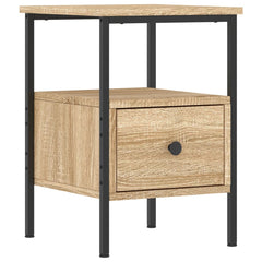 vidaXL Bedside Cabinet Sonoma Oak 34x36x50 cm Engineered Wood 2