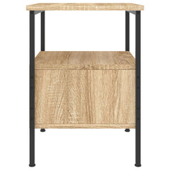 vidaXL Bedside Cabinet Sonoma Oak 34x36x50 cm Engineered Wood 6
