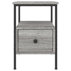 vidaXL Bedside Cabinet Grey Sonoma 34x36x50 cm Engineered Wood 6