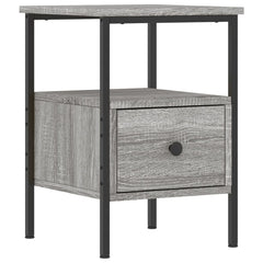 vidaXL Bedside Cabinets 2 pcs Grey Sonoma 34x36x50 cm Engineered Wood 3