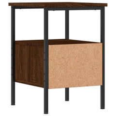 vidaXL Bedside Cabinet Brown Oak 34x36x50 cm Engineered Wood 5