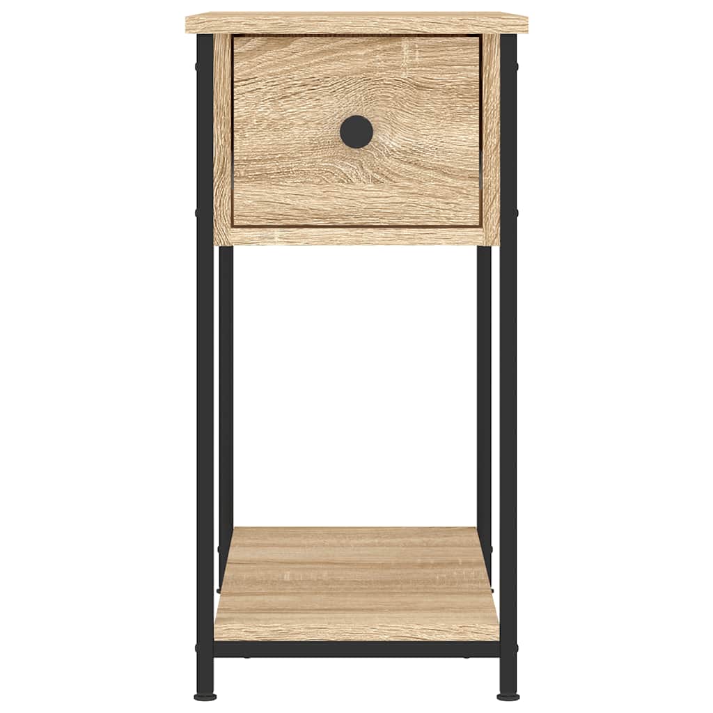 vidaXL Bedside Cabinets 2 pcs Sonoma Oak 30x60x60 cm Engineered Wood 6