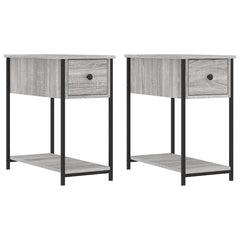 vidaXL Bedside Cabinets 2 pcs Grey Sonoma 30x60x60 cm Engineered Wood 2