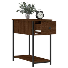 vidaXL Bedside Cabinets 2 pcs Brown Oak 30x60x60 cm Engineered Wood 4