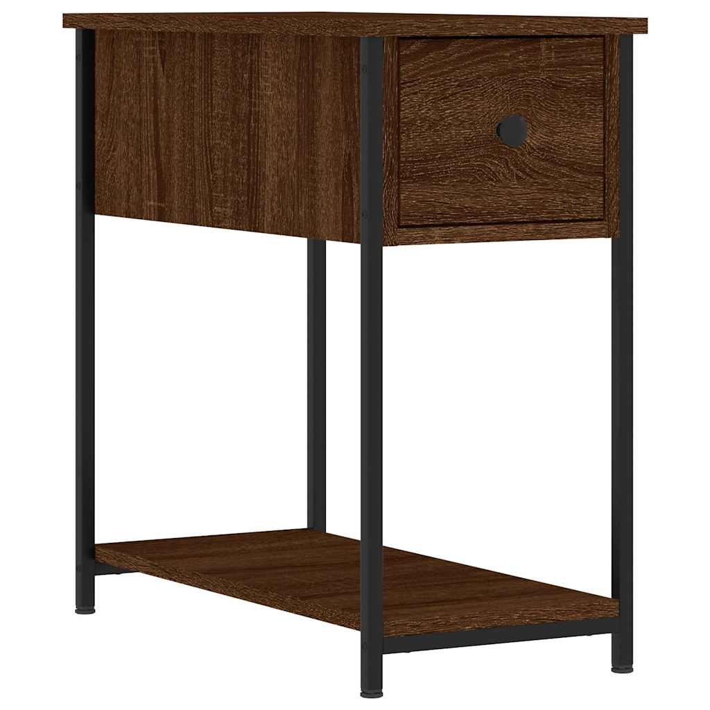 vidaXL Bedside Cabinets 2 pcs Brown Oak 30x60x60 cm Engineered Wood 5