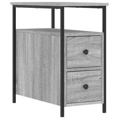 vidaXL Bedside Cabinets 2 pcs Grey Sonoma 30x60x60 cm Engineered Wood 5