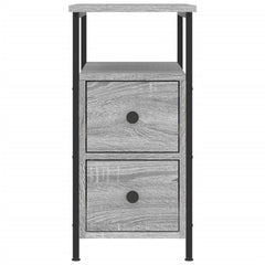 vidaXL Bedside Cabinets 2 pcs Grey Sonoma 30x60x60 cm Engineered Wood 6