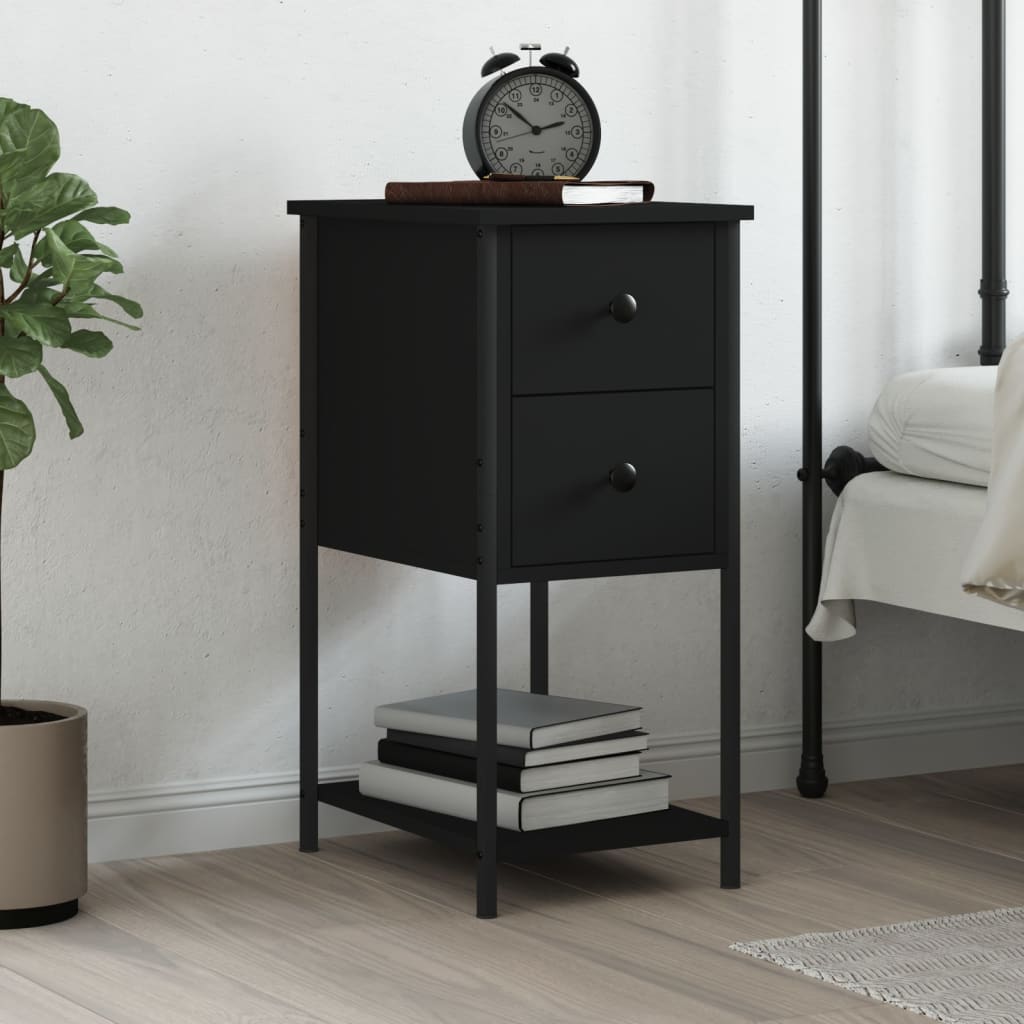 vidaXL Bedside Cabinet 32x42x70 cm Engineered Wood