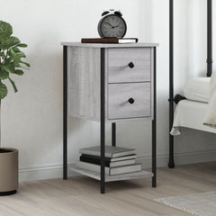 vidaXL Bedside Cabinet Grey Sonoma 32x42x70 cm Engineered Wood 1