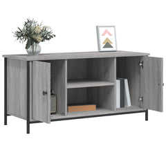vidaXL TV Cabinet Grey Sonoma 100x40x50 cm Engineered Wood 4