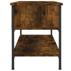 vidaXL TV Cabinet Smoked Oak 100x35x45 cm Engineered Wood 5