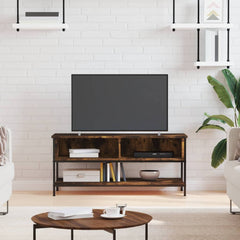 vidaXL TV Cabinet Smoked Oak 100x35x45 cm Engineered Wood 1