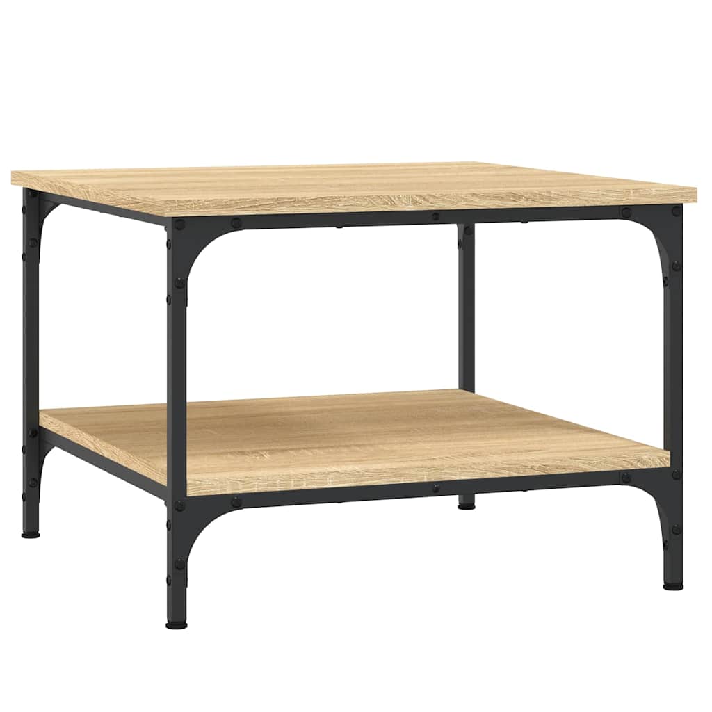 vidaXL Coffee Table Sonoma Oak 55x55x40 cm Engineered Wood 2