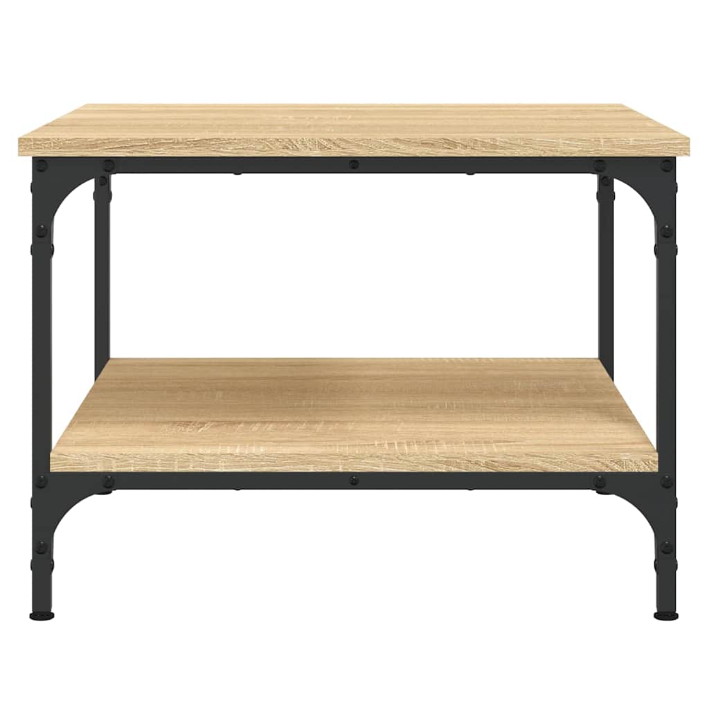 vidaXL Coffee Table Sonoma Oak 55x55x40 cm Engineered Wood 4