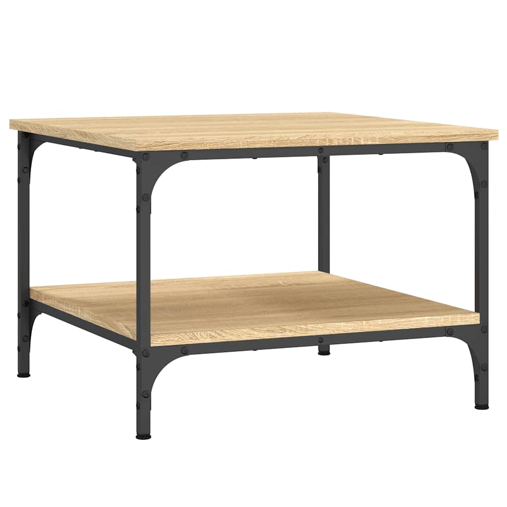 vidaXL Coffee Table Sonoma Oak 55x55x40 cm Engineered Wood 5