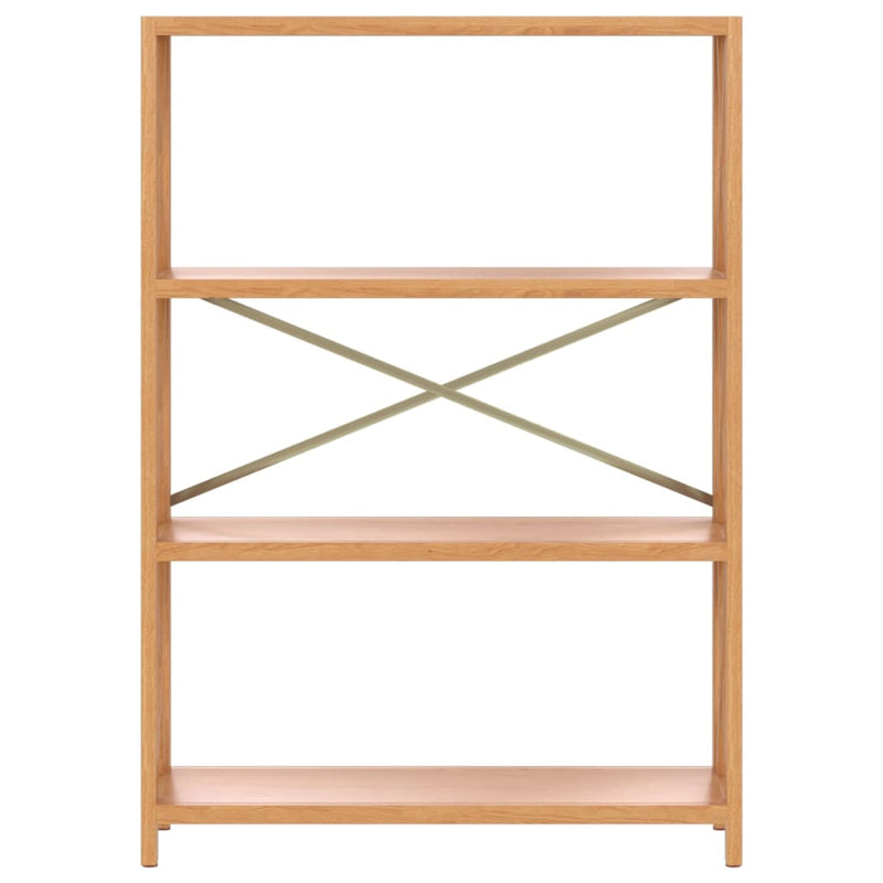 4-Tier Shelf 80x30x112 cm Solid Wood Oak