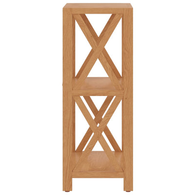 3-Tier Shelf 40x30x78 cm Solid Wood Oak