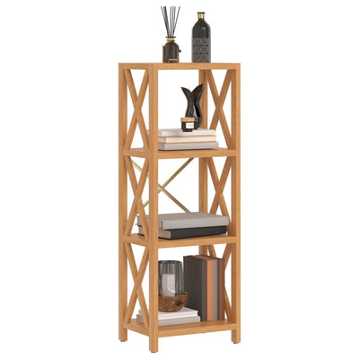 4-Tier Shelf 40x30x112 cm Solid Wood Oak