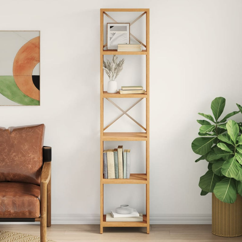 6-Tier Shelf 40x30x181 cm Solid Wood Oak