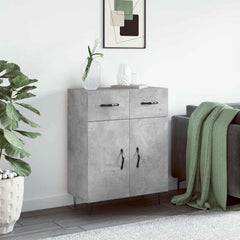 vidaXL Sideboard Concrete Grey 69.5x34x90 cm Engineered Wood 1