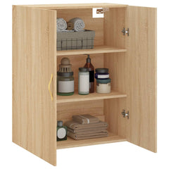 vidaXL Wall Mounted Cabinet Sonoma Oak 69.5x34x90 cm 5