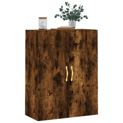 vidaXL Wall Mounted Cabinet Smoked Oak 69.5x34x90 cm 4