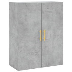 vidaXL Wall Mounted Cabinet Concrete Grey 69.5x34x90 cm 2