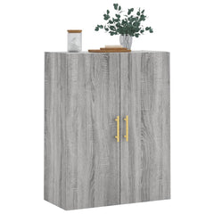 vidaXL Wall Mounted Cabinet Grey Sonoma 69.5x34x90 cm 4