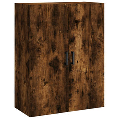 vidaXL Wall Mounted Cabinet Smoked Oak 69.5x34x90 cm 2