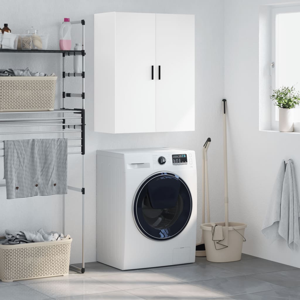 Wall Mounted Cabinet 69,5x34x90 cm White