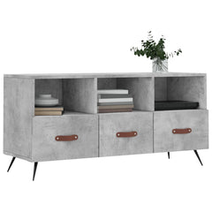 vidaXL TV Cabinet Concrete Grey 102x36x50 cm Engineered Wood 3