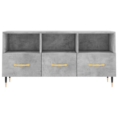 vidaXL TV Cabinet Concrete Grey 102x36x50 cm Engineered Wood 5