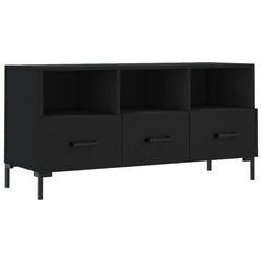 TV Cabinet 102x36x50 cm Engineered Wood Black