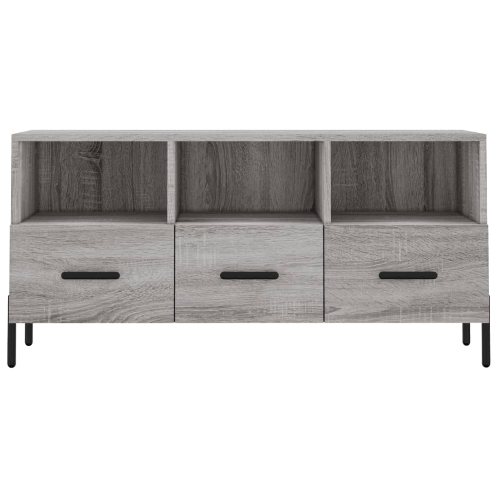 vidaXL TV Cabinet Grey Sonoma 102x36x50 cm Engineered Wood 5