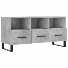 vidaXL TV Cabinet Concrete Grey 102x36x50 cm Engineered Wood 2