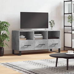 vidaXL TV Cabinet Concrete Grey 102x36x50 cm Engineered Wood 1