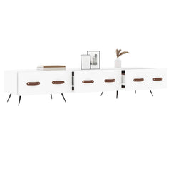 vidaXL TV Cabinet White 150x36x30 cm Engineered Wood 4