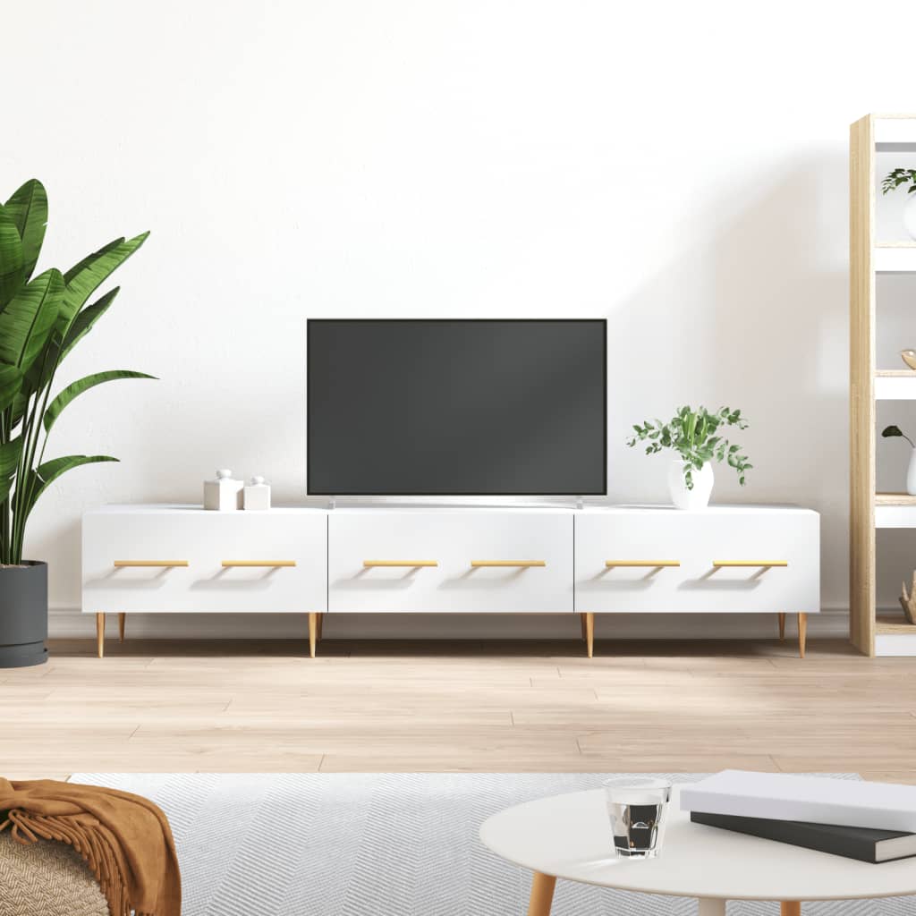 TV Cabinet 150x36x30 cm Engineered Wood White