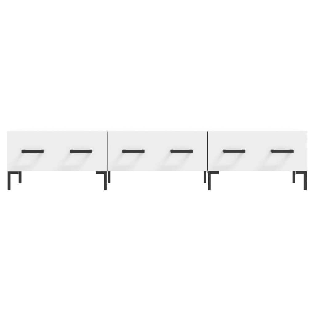 vidaXL TV Cabinet White 150x36x30 cm Engineered Wood 5